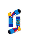 Happy Socks Super Dad 3 Pair Socks Gift Set, Blue Multi