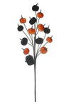 Heaven Sends Velvet Pumpkin Branch, Orange and Black