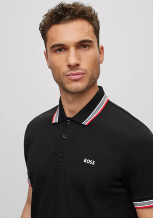 Hugo Boss Paddy Polo Shirt, Black