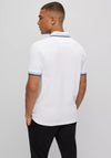 Hugo Boss Paddy Polo Shirt, White & Blue