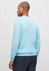 Hugo Boss Rallo Round Neck Sweater, Light Blue