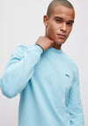 Hugo Boss Rallo Round Neck Sweater, Light Blue