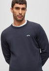 Hugo Boss Rallo Round Neck Sweater, Navy