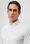 Hugo Boss Two Tone Cotton Shirt, White
