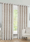 FRD Harper Blackout Lined Eyelet Ready Made Curtains, Sand