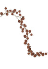Heaven Sends Velvet Pumpkin Garland, Rust Orange