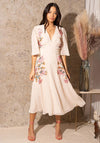 Hope & Ivy Lovisa Floral Embroidery Dress, Blush