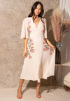 Hope & Ivy Lovisa Floral Embroidery Dress, Blush