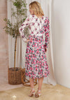 Hope & Ivy Doroty Floral Midi Dress, Pink Multi