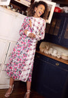 Hope & Ivy Doroty Floral Midi Dress, Pink Multi