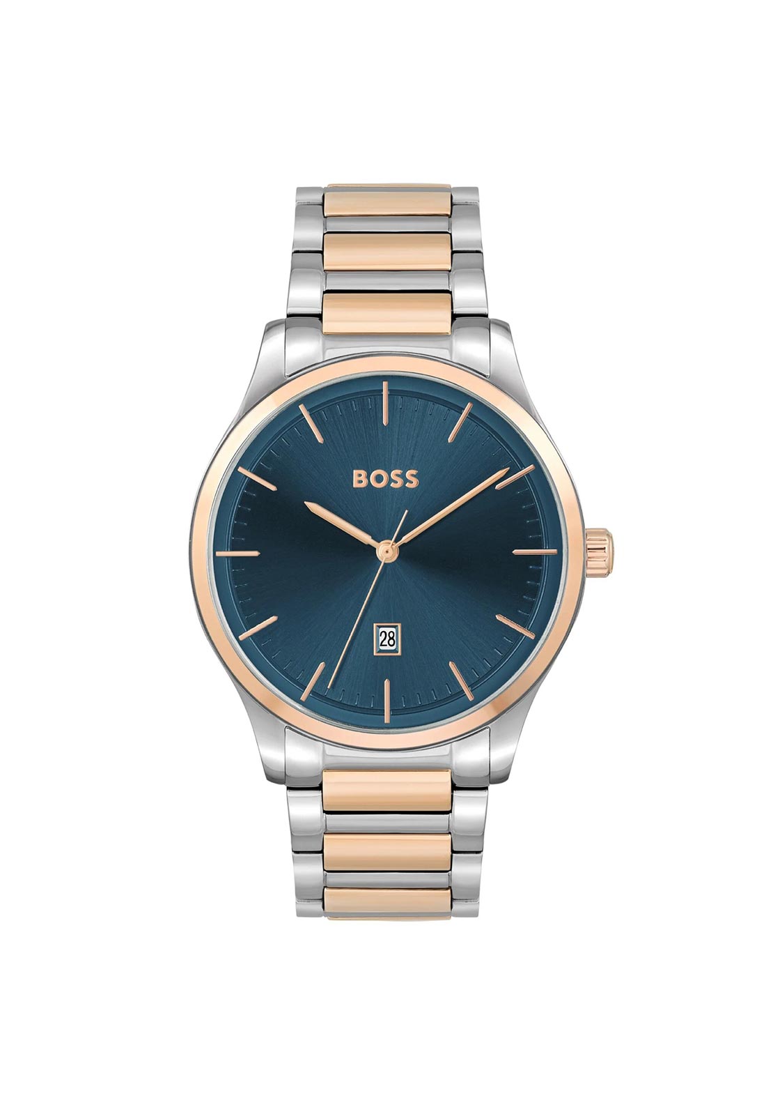 Hugo Boss Reason Two Tone Watch, Silver & Rose Gold
