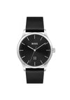 Hugo Boss Reason Leather Strap Watch, Black