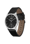 Hugo Boss Reason Leather Strap Watch, Black