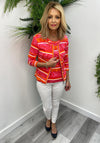 Betty Barclay So Cosy Abstract Print Jacket, Pink Multi