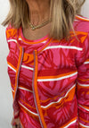 Betty Barclay So Cosy Abstract Print Jacket, Pink Multi