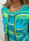 Betty Barclay So Cosy Abstract Print Jacket, Green Multi