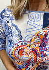 Barbara Lebek Abstract Print Top, Blue Multi