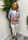 Barbara Lebek Abstract Print Top, Blue Multi