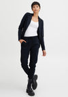 Ichi Kate Jersey Single Breasted Blazer, Total Eclipse