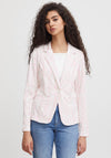 Ichi Abstract Stripe Blazer, Cloud Dancer