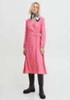 Ichi Belted Wrap Midi Dress, Chateau Rose