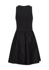 Ichi Ribbed Body Textured Skirt Mini Dress, Black