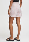 Ichi Abstract Stripe Shorts, Cloud Dancer