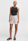 Ichi Abstract Stripe Shorts, Cloud Dancer