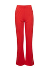 Ichi Flared Stretch Trousers, Red