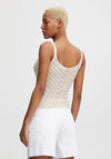 Ichi Woven Vest, Beige
