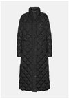 Ilse Jacobsen Walk 04 Long Quilted Coat, Black