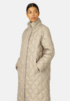 Ilse Jacobsen Walk 04 Long Quilted Coat, Cobblestone