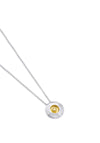 Garrett Mallon Medium Irish Heart Pendant, Silver and 18ct Gold