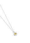 Garrett Mallon Small Irish Heart Pendant, Silver and 18ct Gold