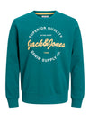 Jack & Jones Boy Andy Crew Neck Sweater, Storm