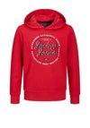 Jack & Jones Boys Andy Long Sleeve Sweat Hoodie, True Red