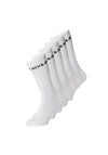 Jack & Jones Boys Basic Logo 5 Pack of Tennis Socks, White