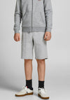 Jack & Jones Boy Basic Sweat Shorts, Light Grey Melange