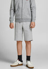 Jack & Jones Boy Basic Sweat Shorts, Light Grey Melange
