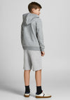 Jack & Jones Boy Basic Sweat Shorts, Light Grey Melange