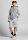 Jack & Jones Boy Basic Sweat Shorts, Light Grey Melange
