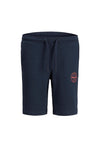 Jack & Jones Boys Shark Sweat Shorts, Navy Blazer