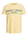 Jack & Jones Boys Vibe Short Sleeve Tee, Pale Banana