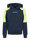Jack & Jones Boy Globus Sweat Hoodie, Navy Blazer