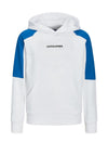 Jack & Jones Boy Globus Sweat Hoodie, White