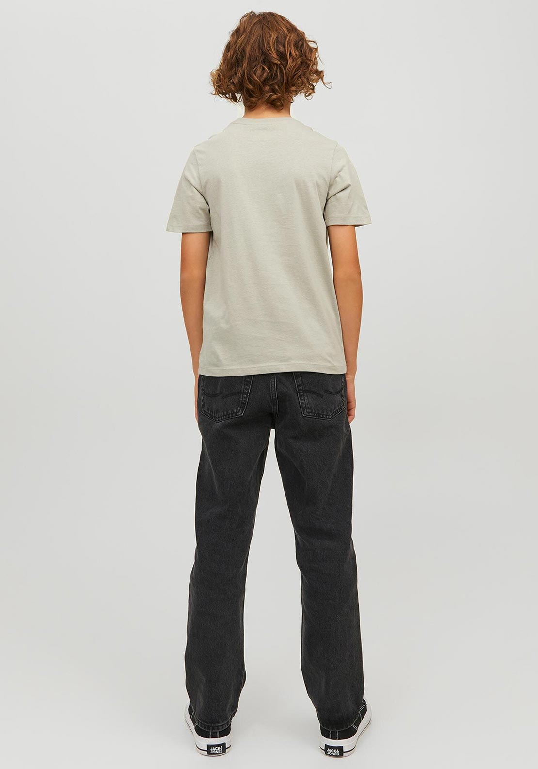 Jack & Jones Boys Jeans Short Sleeve Tee, Wrought Iron