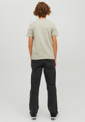 Jack & Jones Boys Jeans Short Sleeve Tee, Wrought Iron