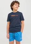 Jack & Jones Boys Neo Short Sleeve Tee, Sky Captain