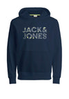 Jack & Jones Boy Neon Pop Sweat Hoodie, Navy Blazer