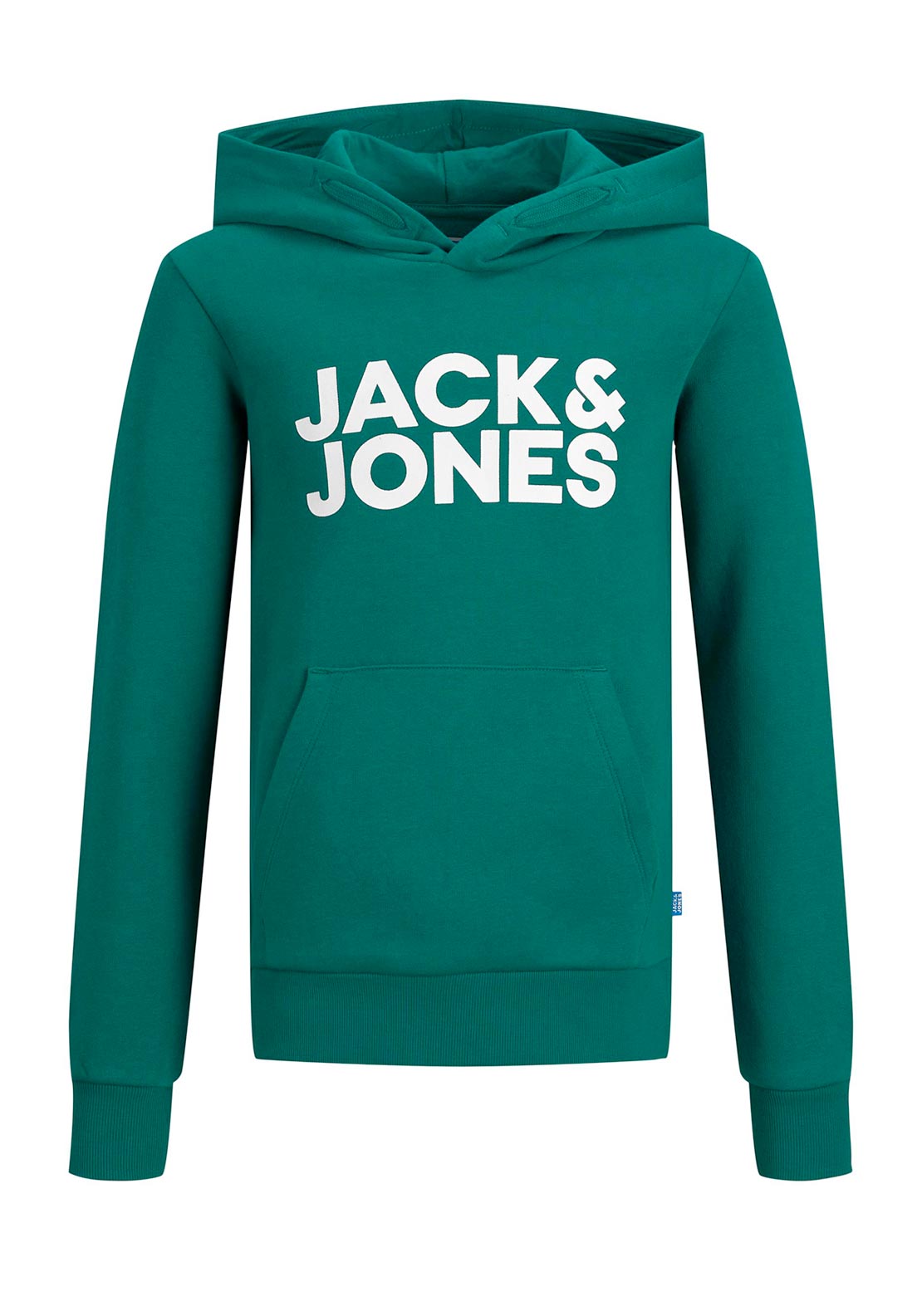 Jack & Jones Boys Corp Logo Sweat Hoodie, Storm